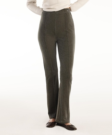  YARGICI Önü Dikişli Simli Geniş Paça Pantolon