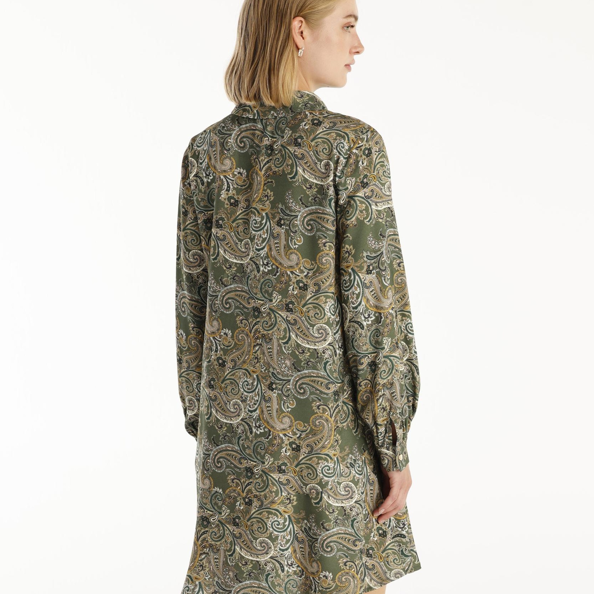 YARGICI Uzun Kollu Kısa Gömlek Elbise