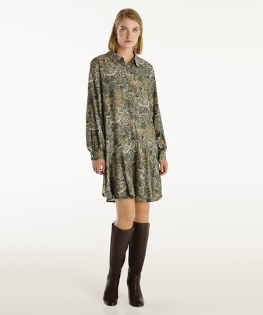  YARGICI Uzun Kollu Kısa Gömlek Elbise