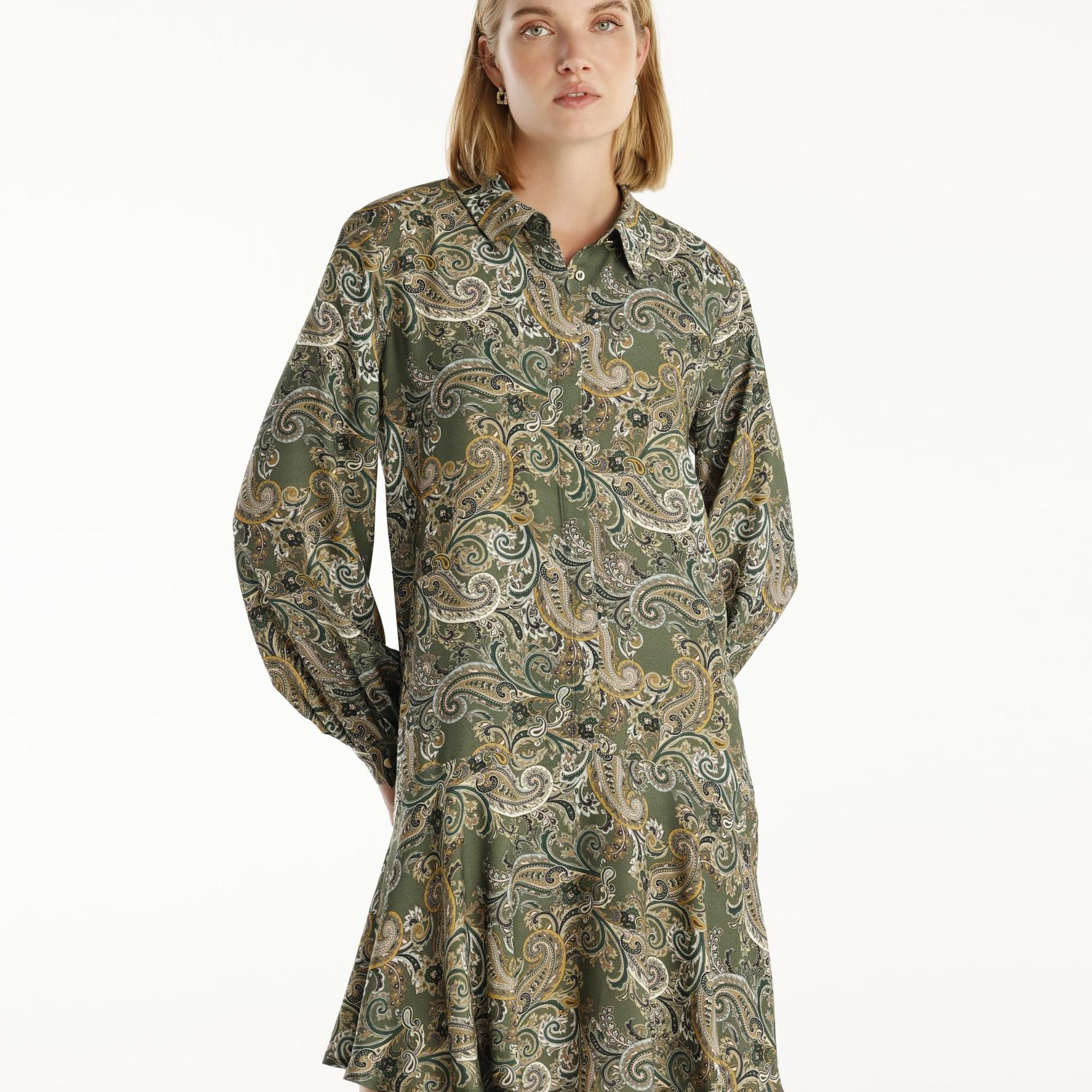 YARGICI Uzun Kollu Kısa Gömlek Elbise