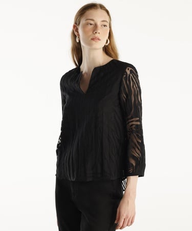  YARGICI Kolları Detaylı Bluz