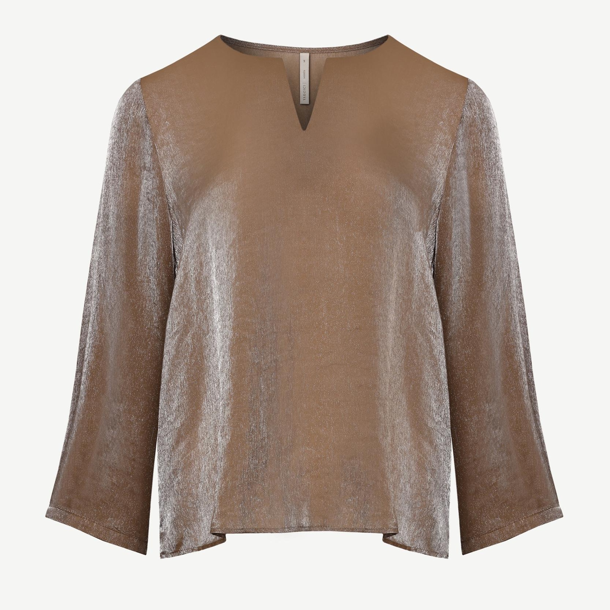 YARGICI Yaka Detaylı Uzun Kollu Bluz