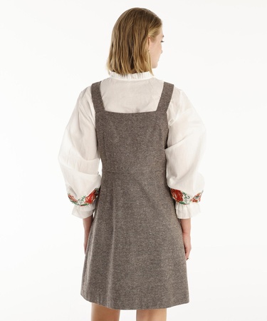  YARGICI Pile Detaylı Kısa Elbise