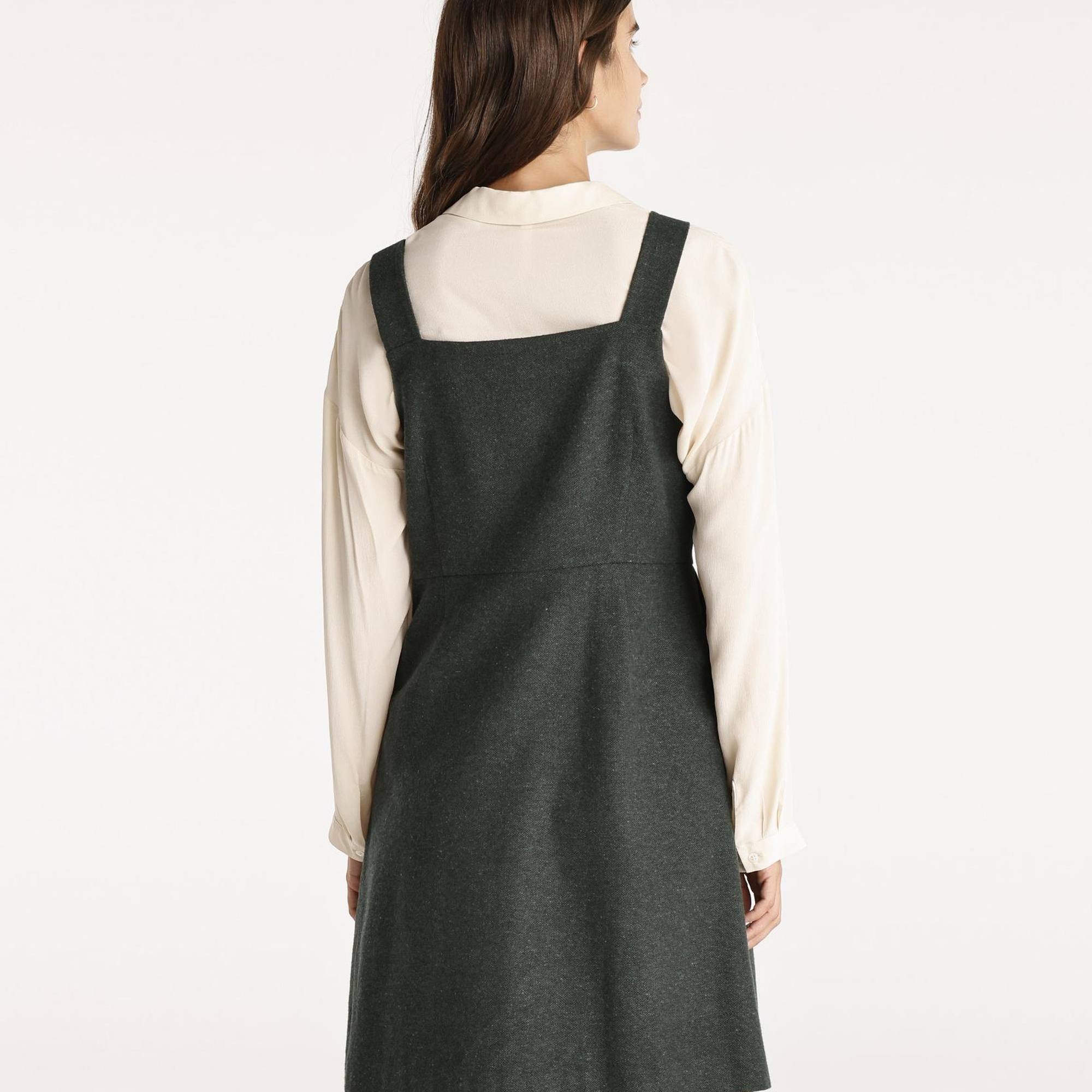 YARGICI Pile Detaylı Kısa Elbise