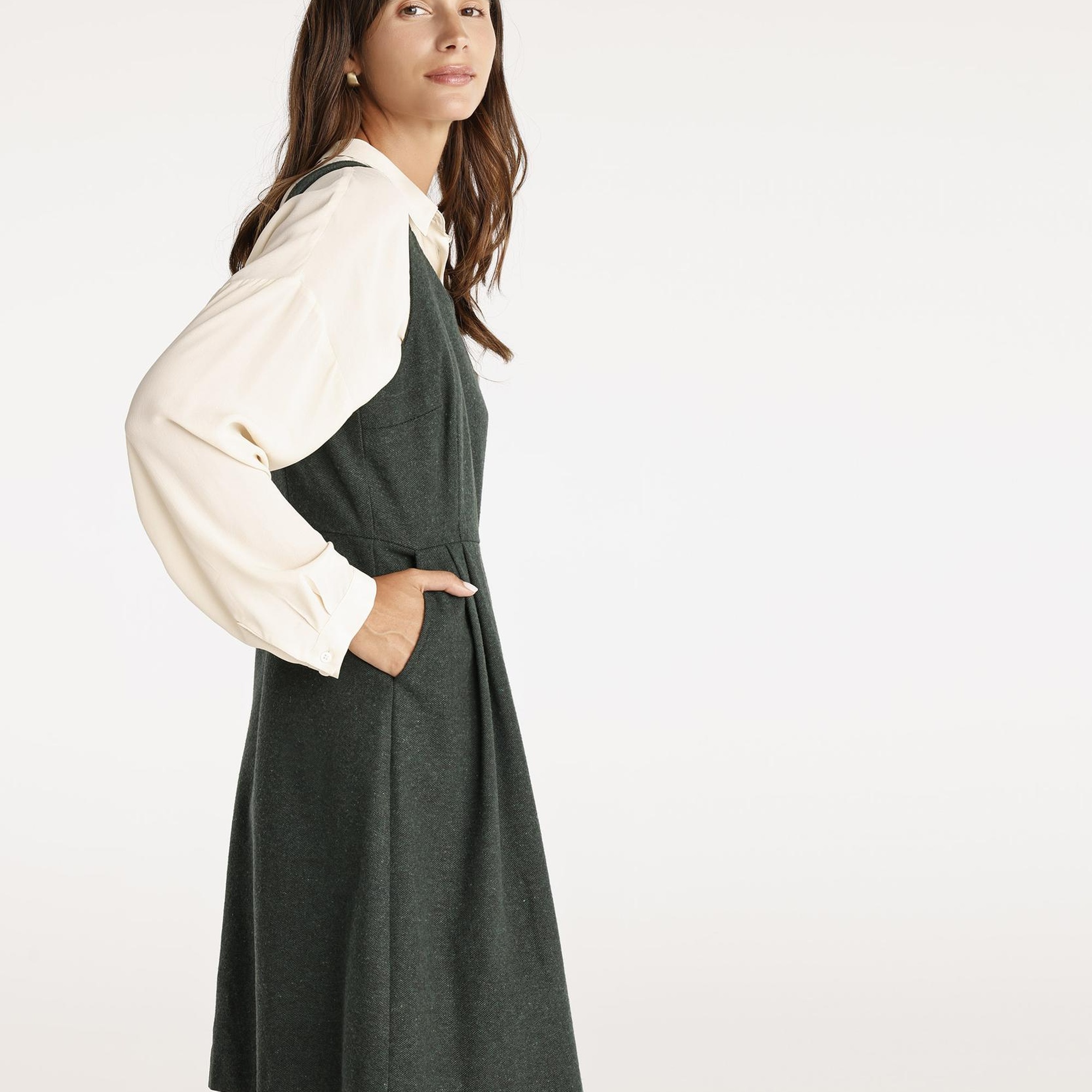 YARGICI Pile Detaylı Kısa Elbise