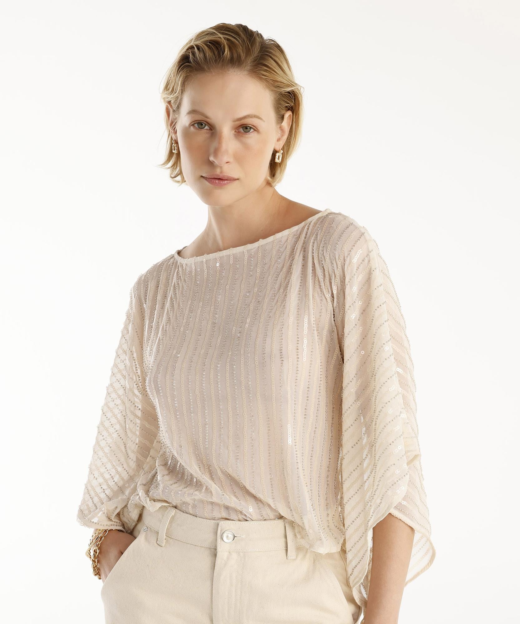  YARGICI Geniş Kollu Bluz