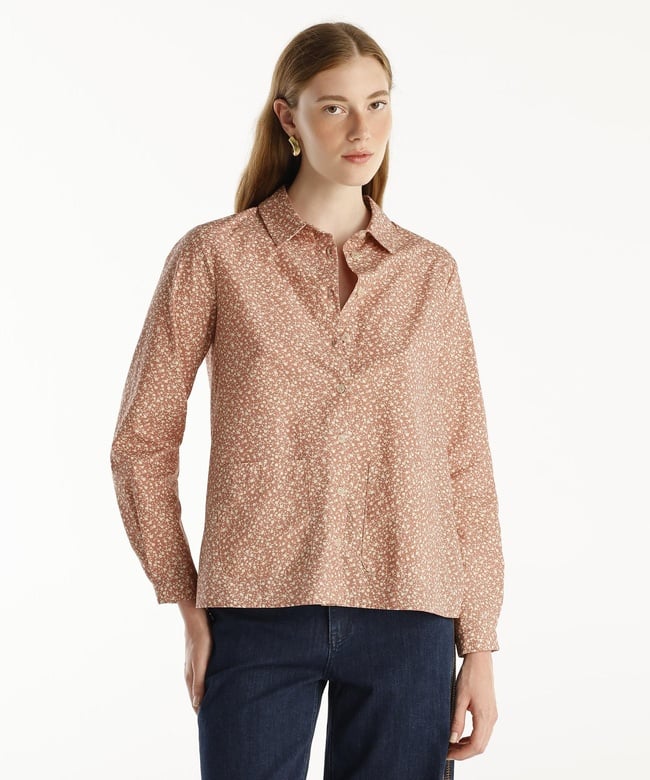  YARGICI Önü Cepli Uzun Kollu Gömlek