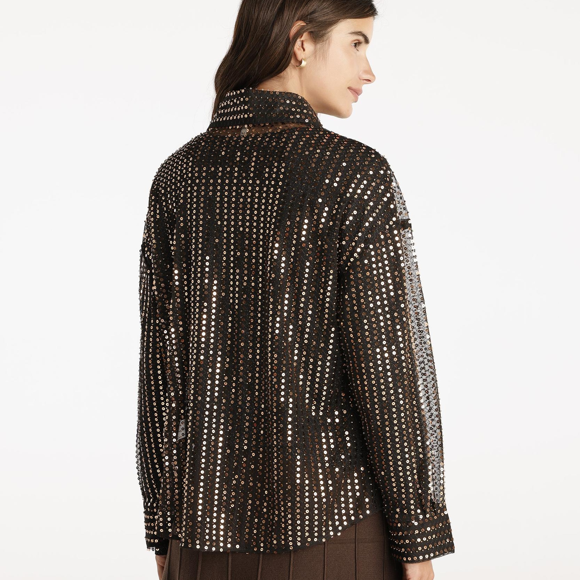 YARGICI Payetli Gömlek