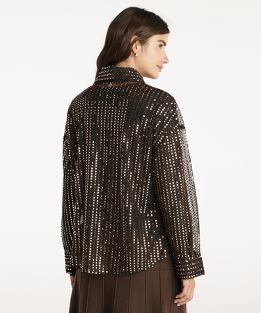  YARGICI Payetli Gömlek