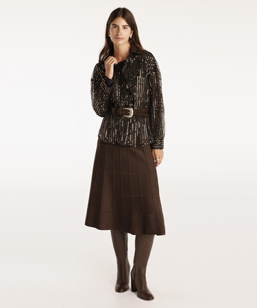  YARGICI Payetli Gömlek