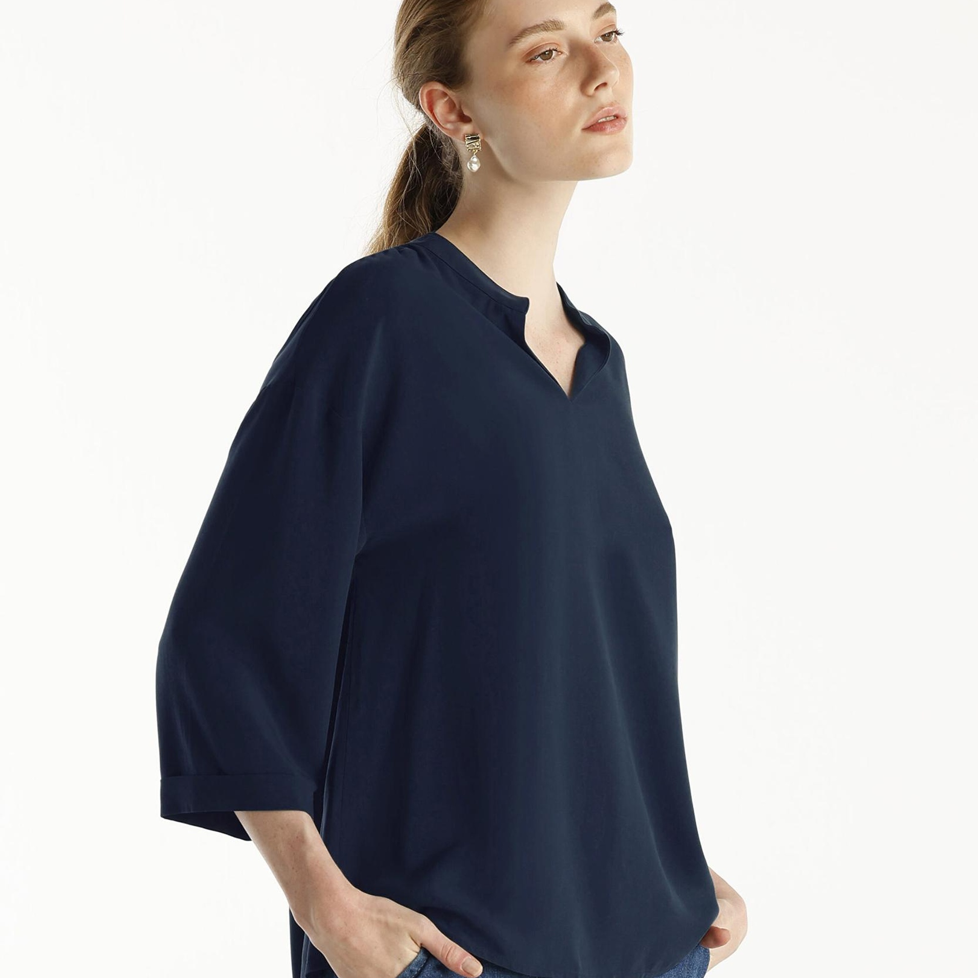 YARGICI Yaka Detaylı Bluz