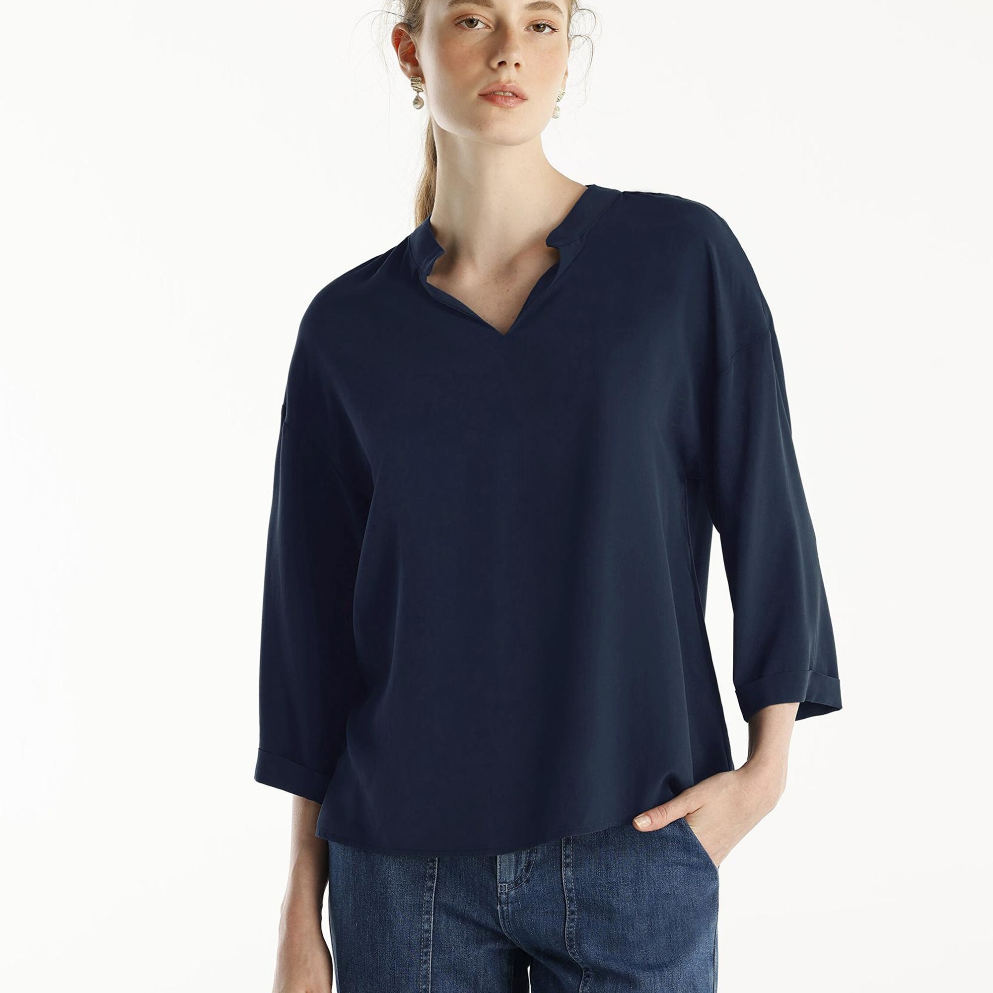 YARGICI Yaka Detaylı Bluz