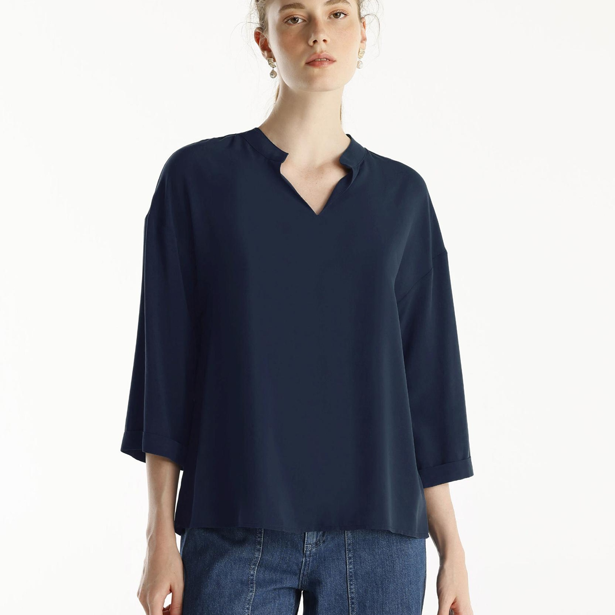 YARGICI Yaka Detaylı Bluz