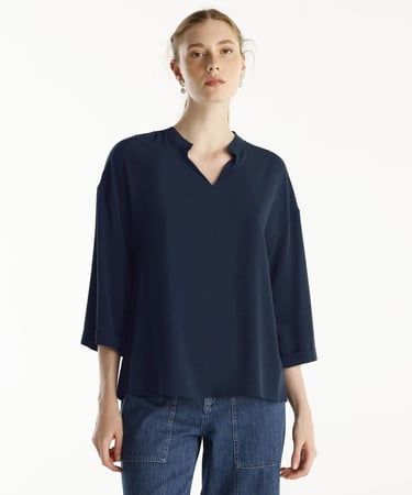  YARGICI Yaka Detaylı Bluz