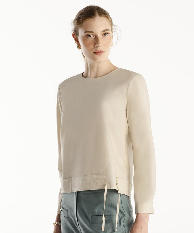  YARGICI Önü Bağlama Detaylı Bluz