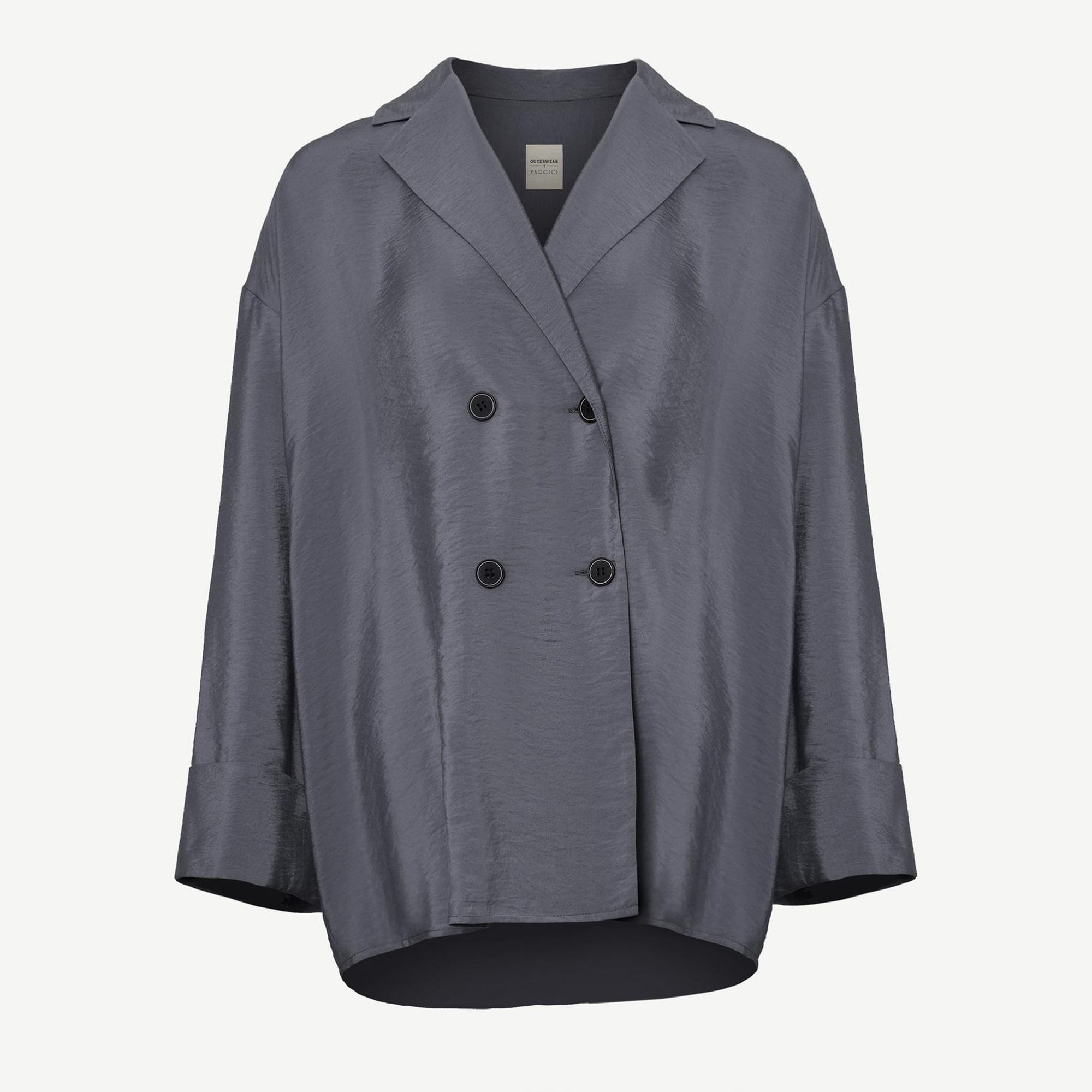 YARGICI Bol Kesim Kruvaze Ceket