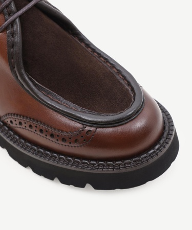  YARGICI İki Bağlı Deri Ayakkabı