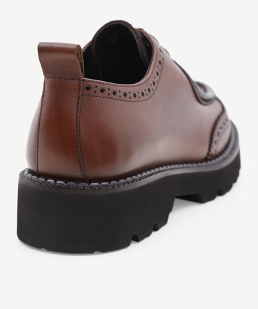  YARGICI İki Bağlı Deri Ayakkabı