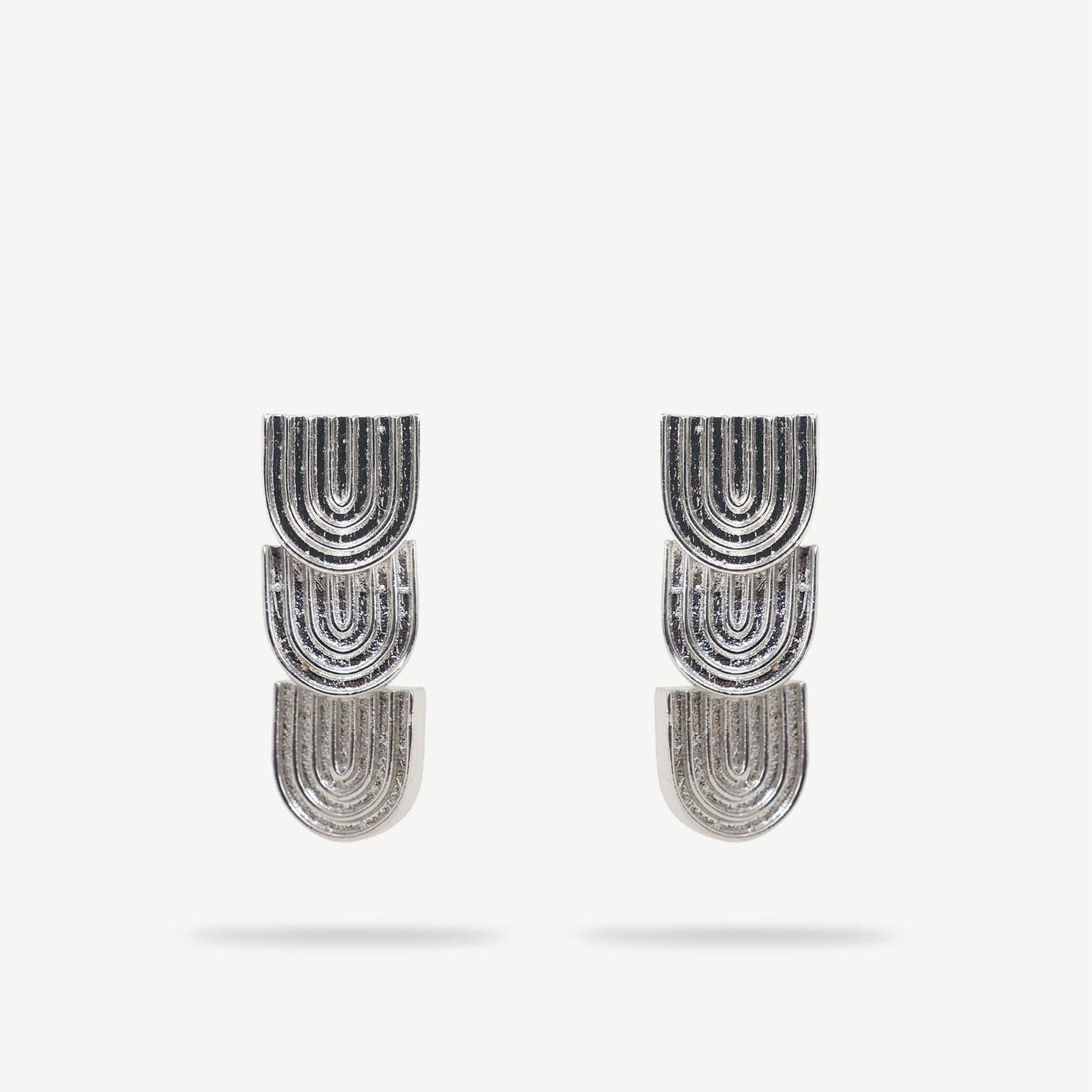 YARGICI Dokulu Gümüş Küpe