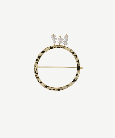  YARGICI Barok İnci Detaylı Broş