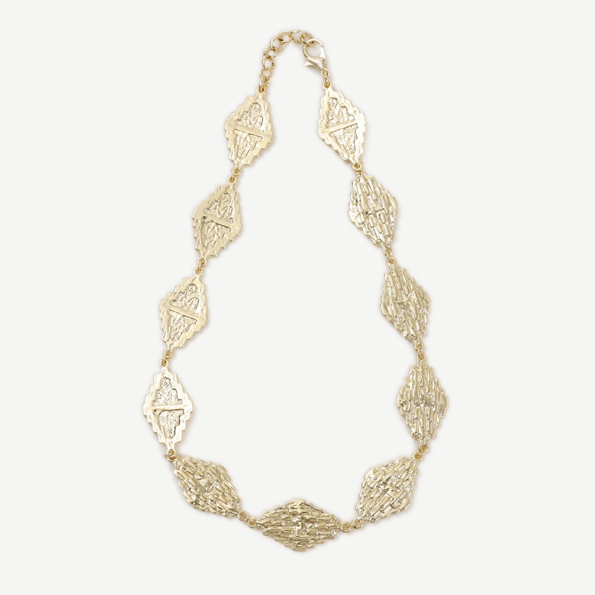 YARGICI Dokulu Gold Kolye