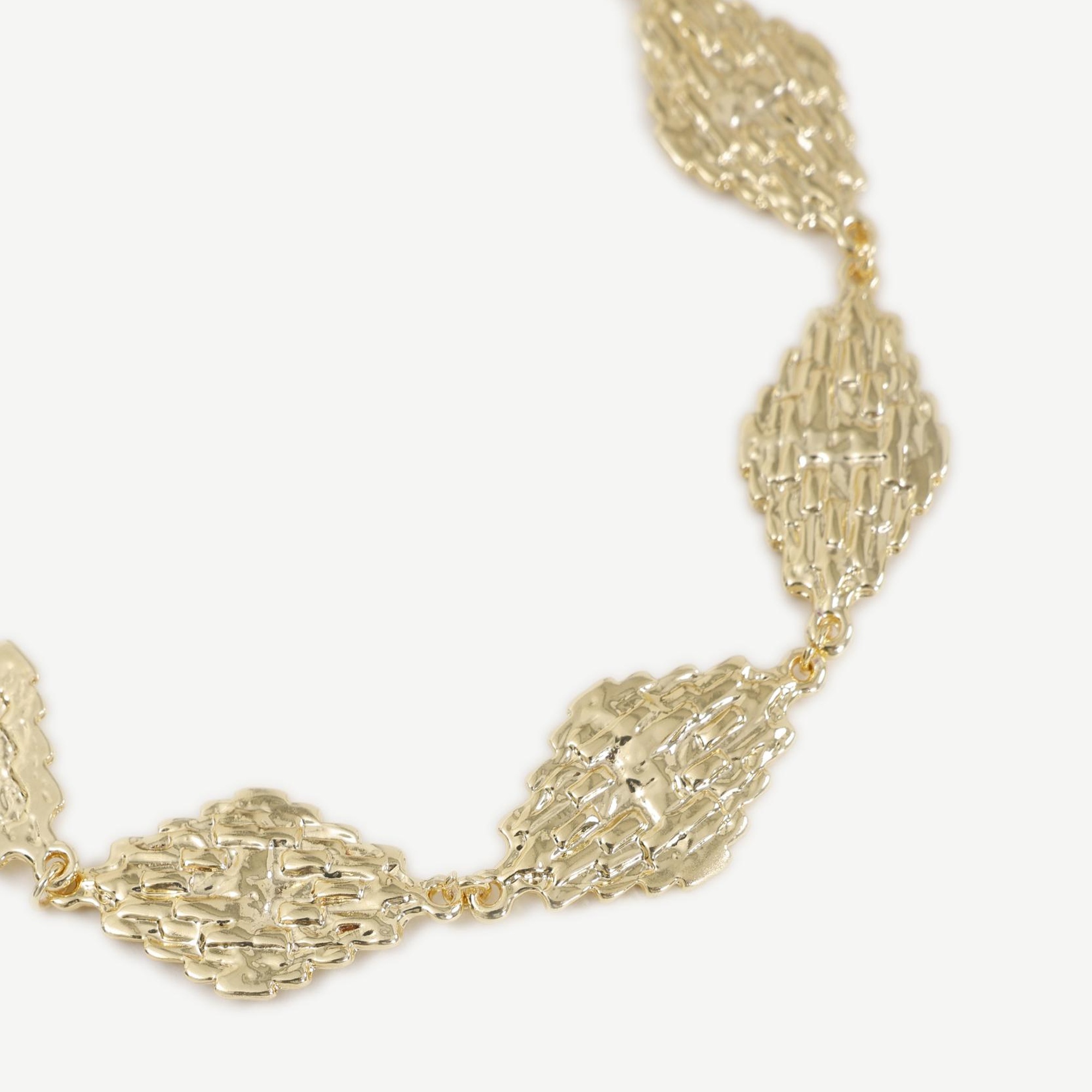 YARGICI Dokulu Gold Kolye