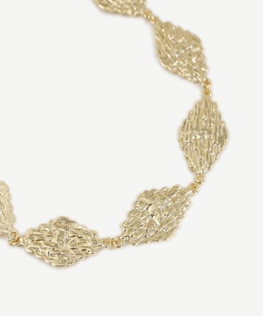  YARGICI Dokulu Gold Kolye