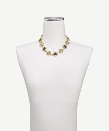  YARGICI Renkli Cam Taş Kolye