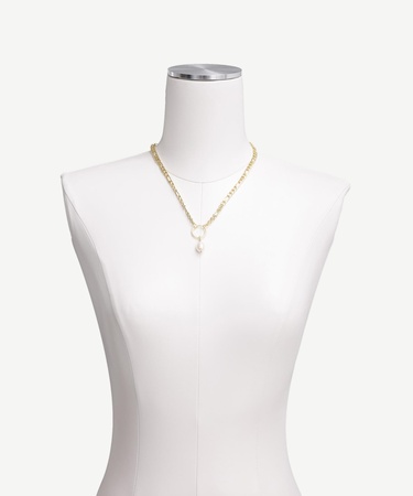  YARGICI İnci Uçlu Zincir Kolye