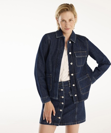  YARGICI Normal Kesim Dikiş Detaylı Denim Ceket