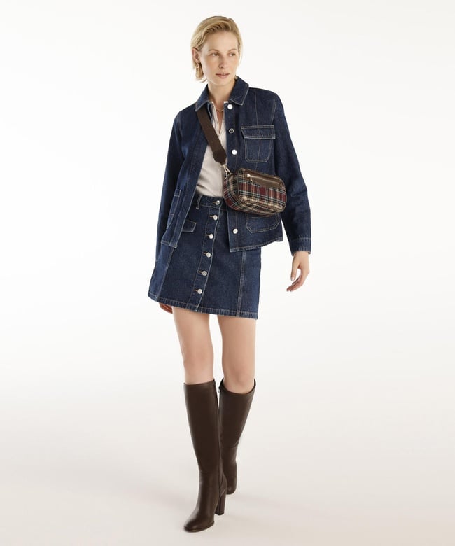  YARGICI Normal Kesim Dikiş Detaylı Denim Ceket