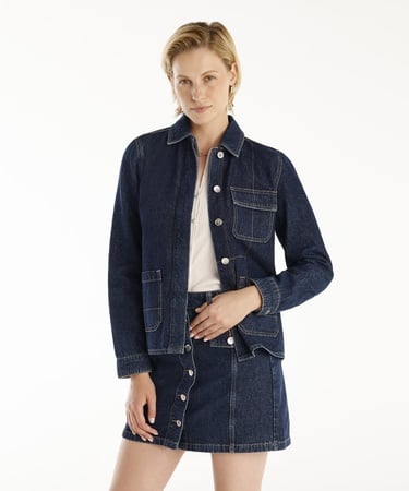  YARGICI Normal Kesim Dikiş Detaylı Denim Ceket