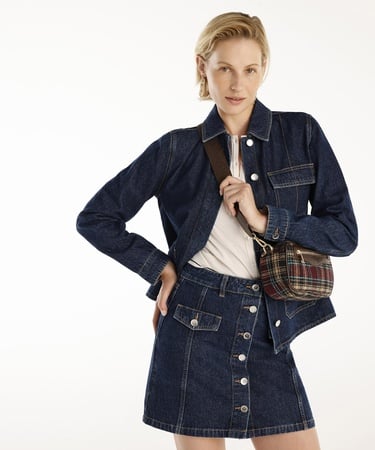  YARGICI Normal Kesim Dikiş Detaylı Denim Ceket