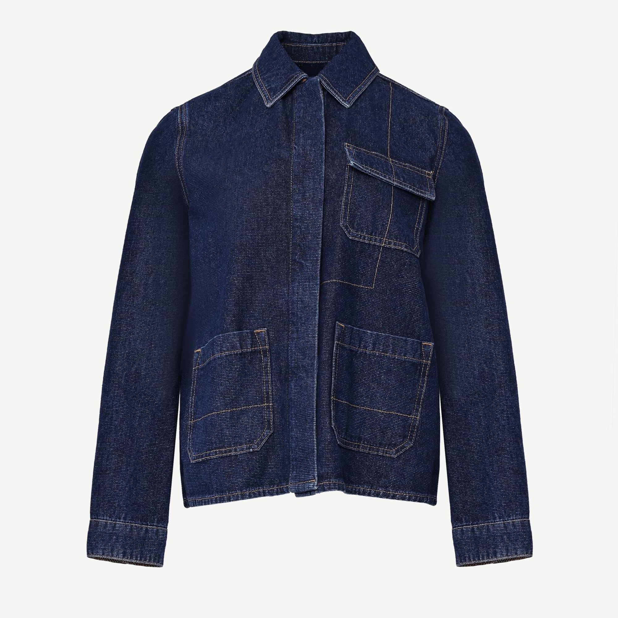 YARGICI Normal Kesim Dikiş Detaylı Denim Ceket