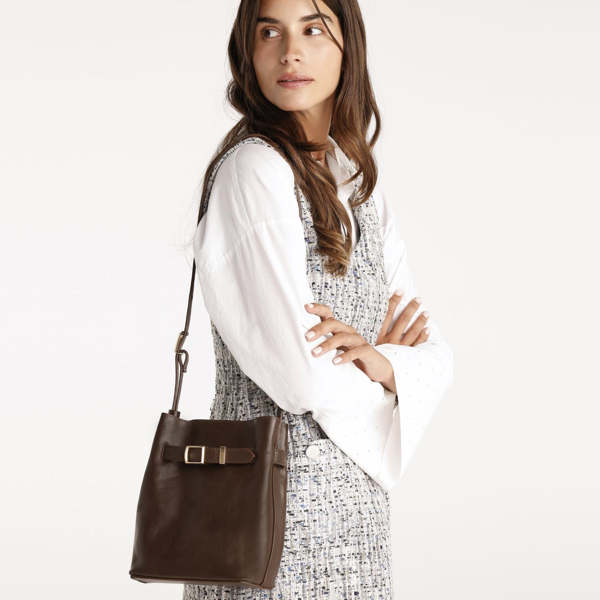 YARGICI V Yakalı Kolsuz Mini Elbise