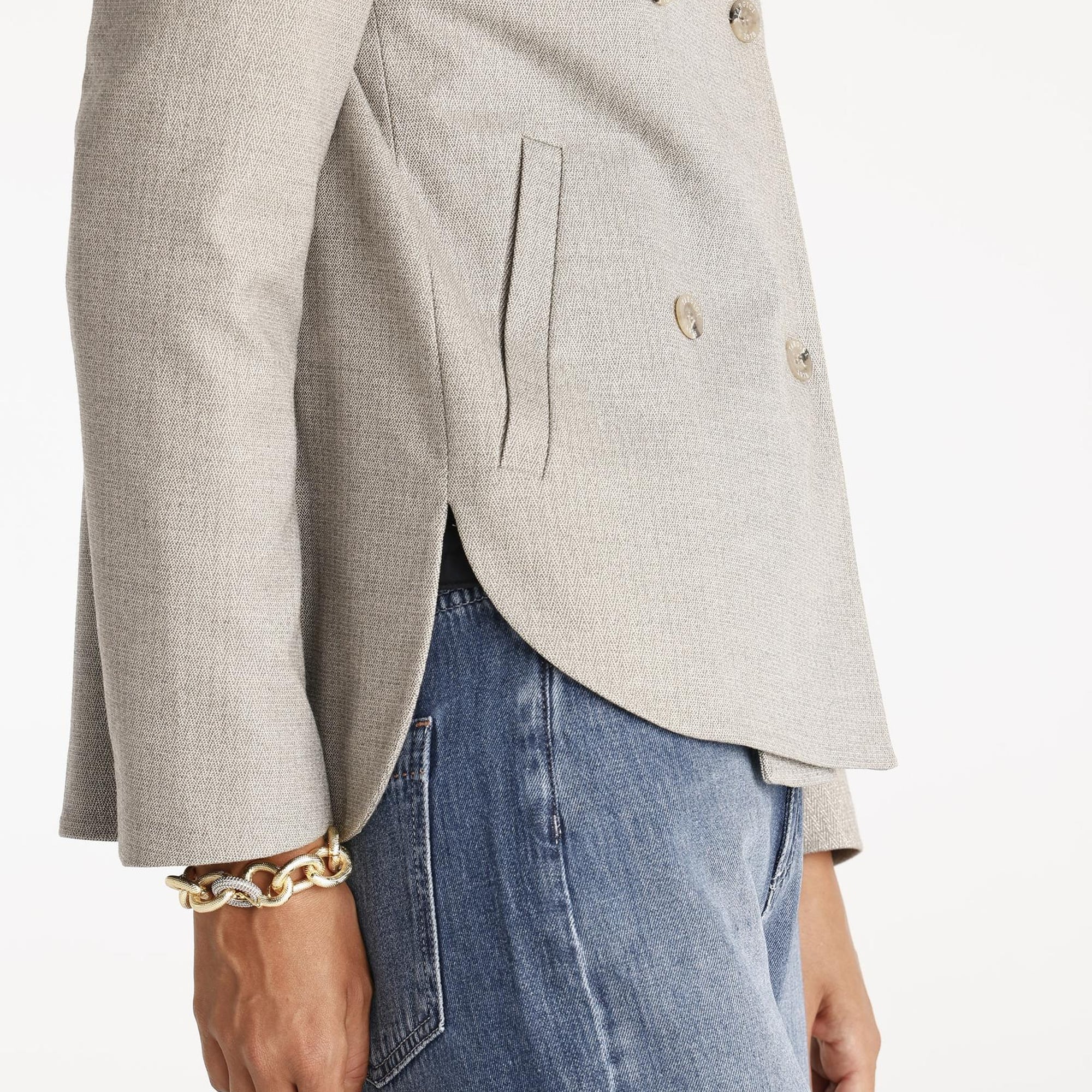 YARGICI A Form Kruvaze Ceket