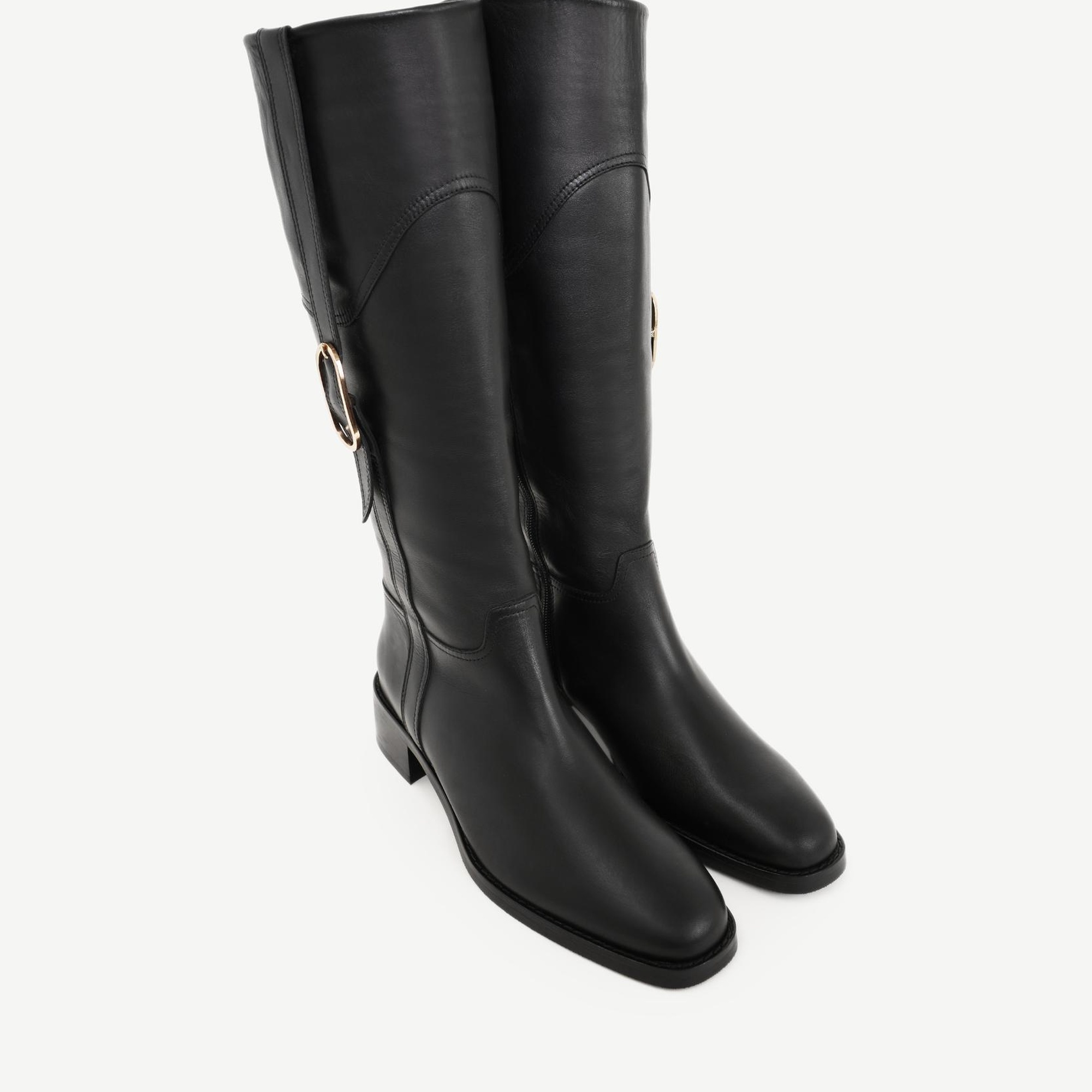 YARGICI Aksesuar Detaylı Deri Çizme