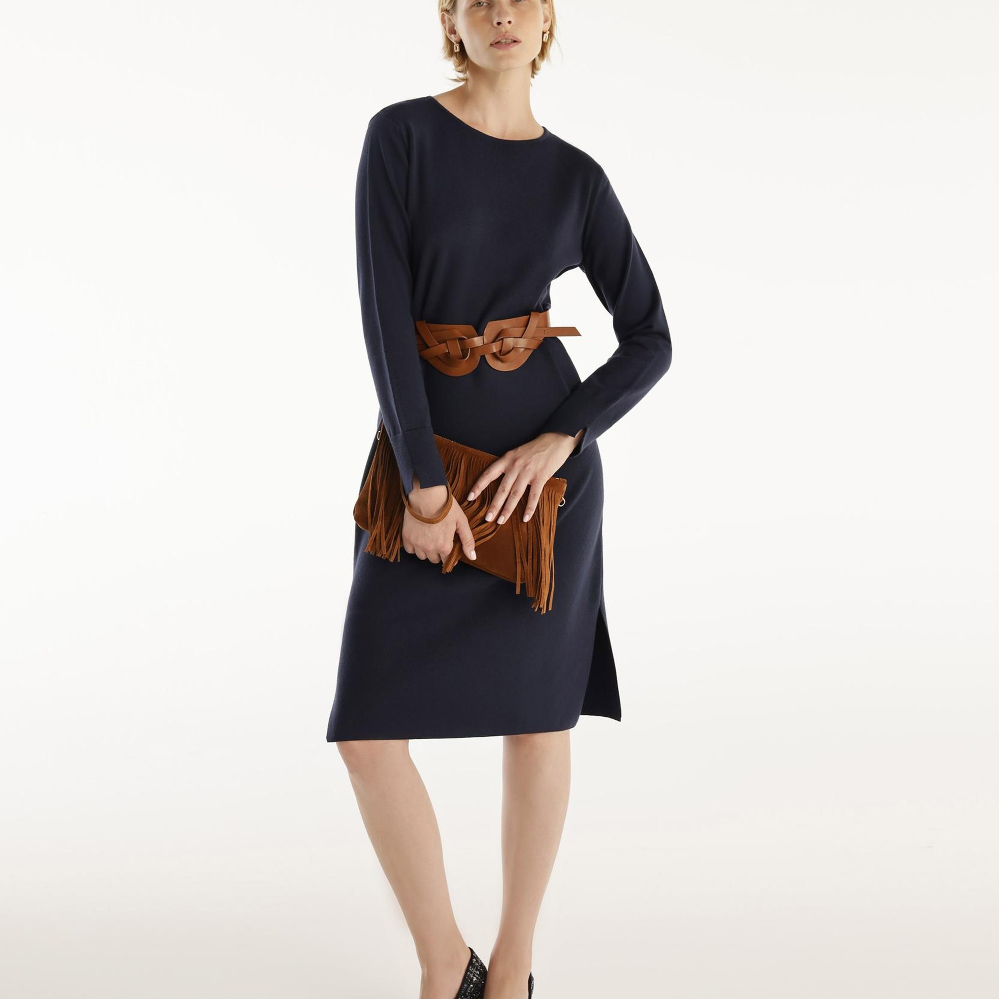 YARGICI Midi Triko Elbise