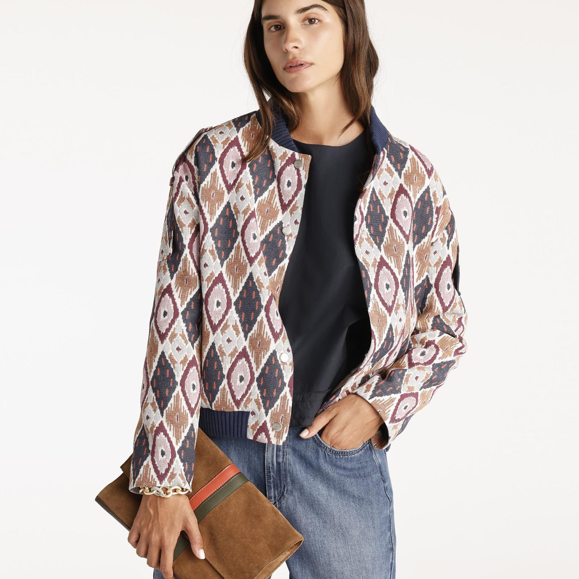 YARGICI Kol Detaylı Bomber Ceket