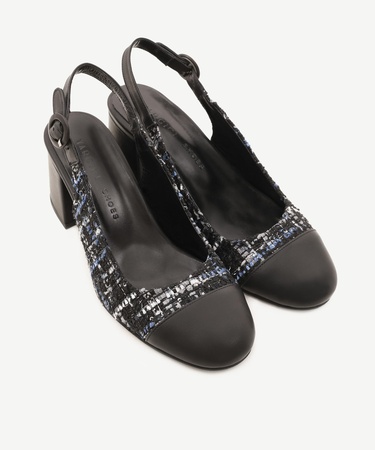  YARGICI Kumaş Garnili Arkası Açık Ayakkabı