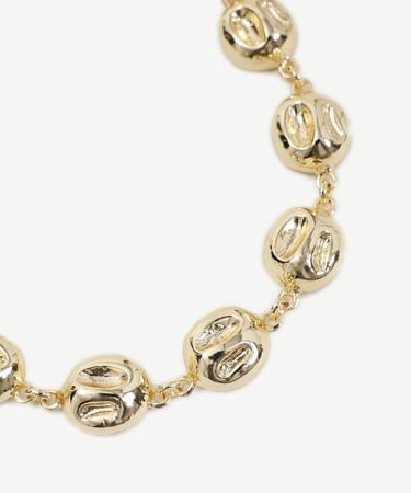  YARGICI Yuvarlak Formlu Gold Kolye