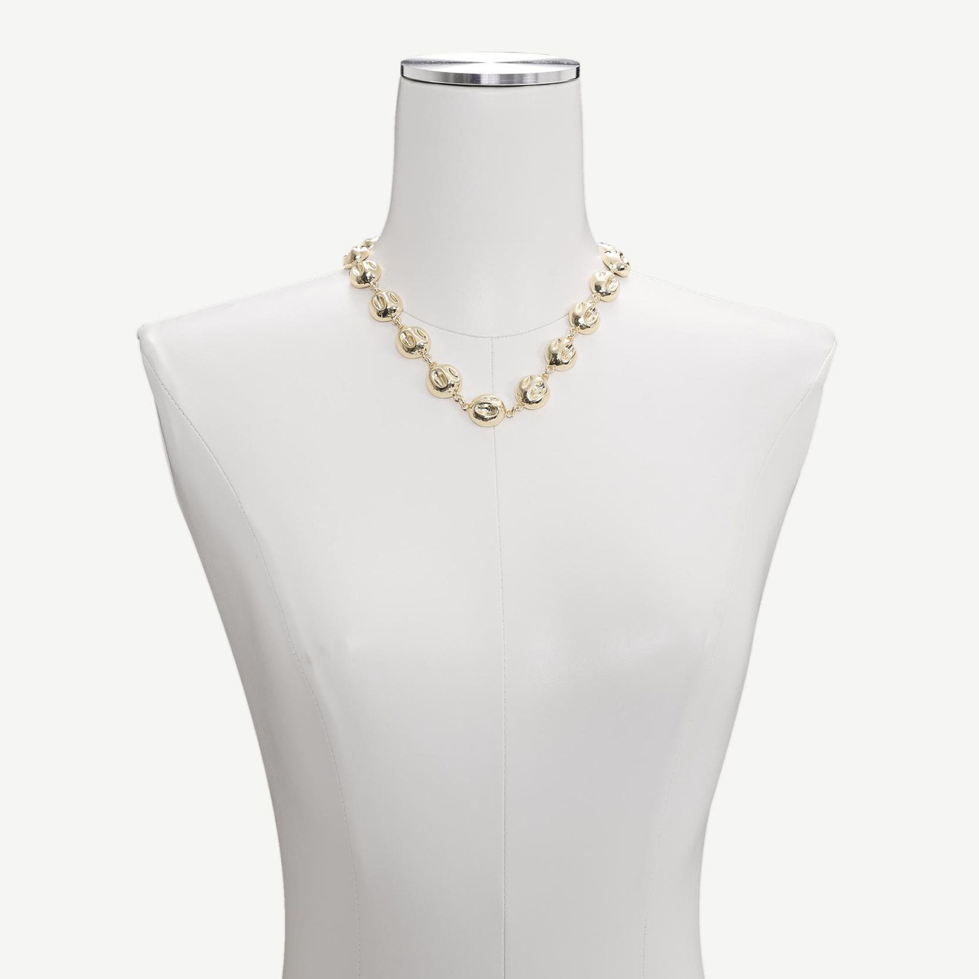 YARGICI Yuvarlak Formlu Gold Kolye