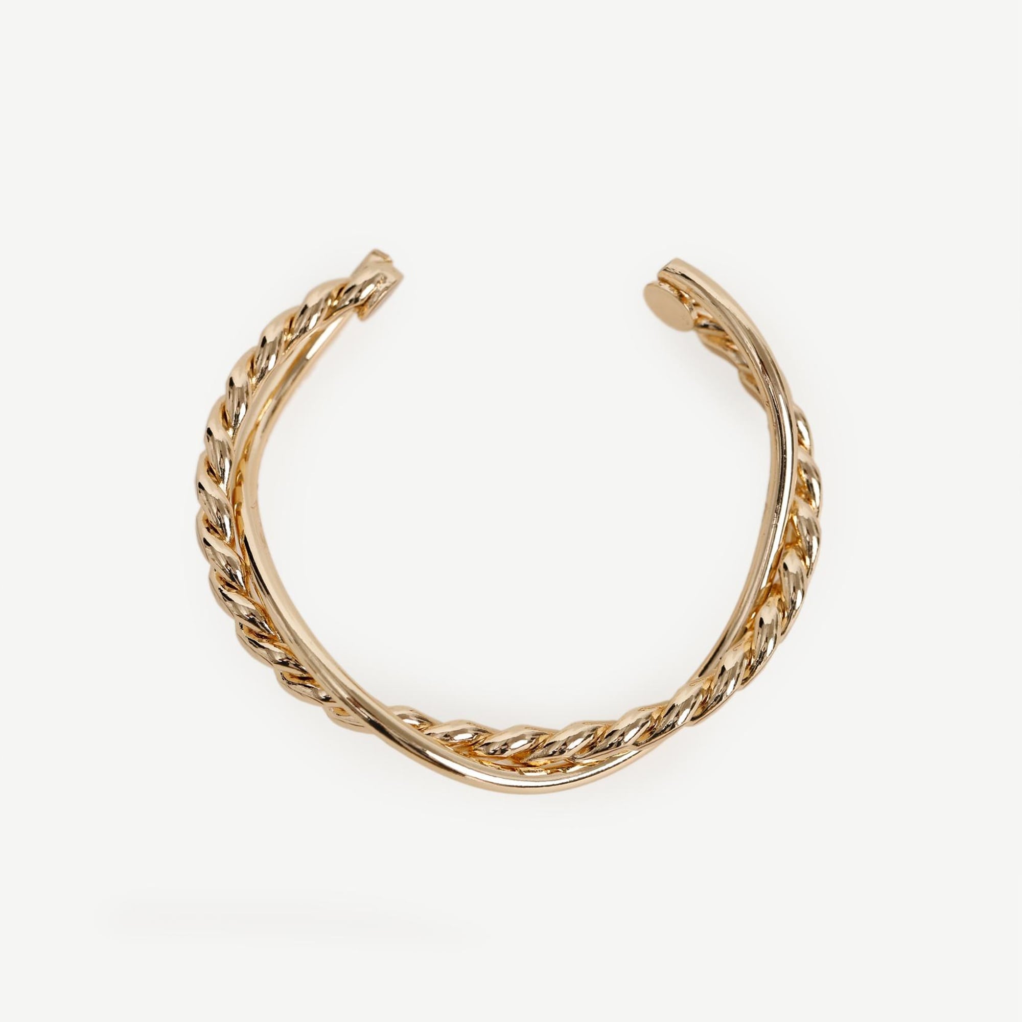 YARGICI İki Sıra Gold Cuff