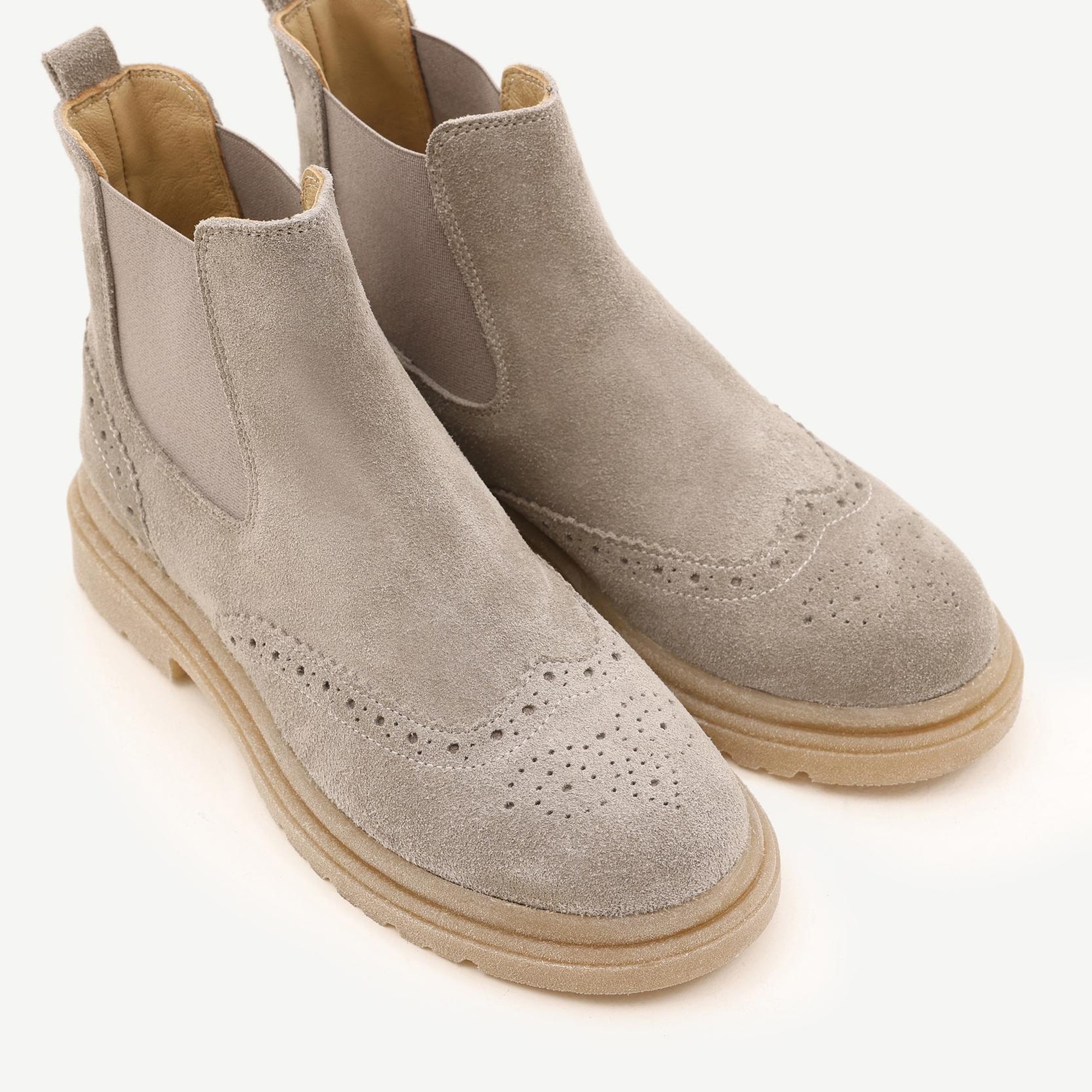 YARGICI Lastikli Süet Deri Bot