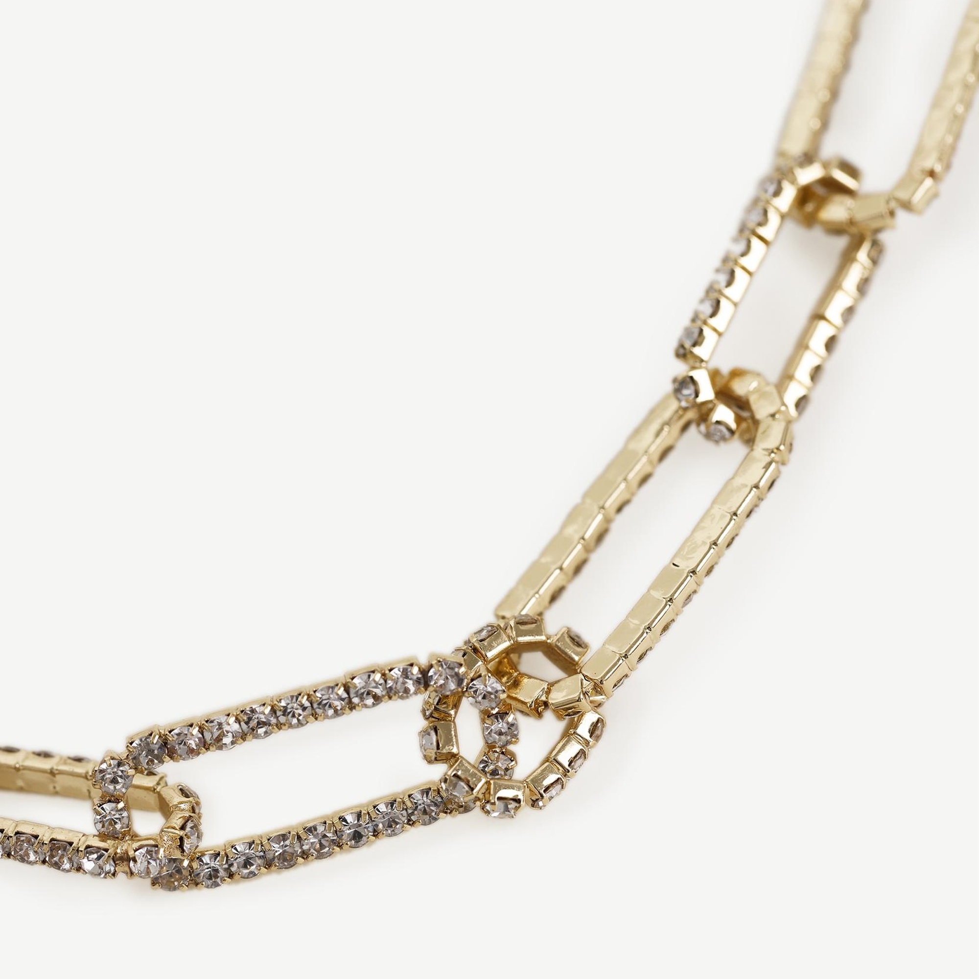 YARGICI Akrilik Ve Cam Taş İçerikli Zincir Kolye