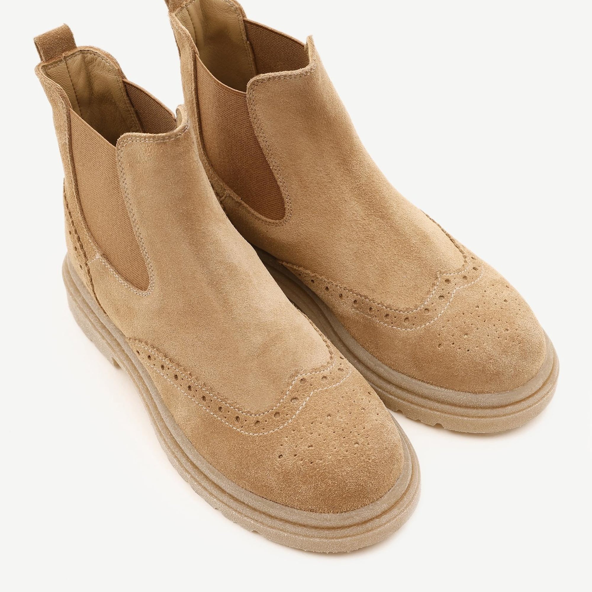 YARGICI Lastikli Süet Deri Bot