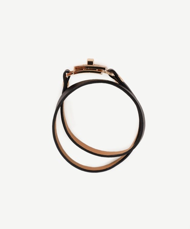  YARGICI Kilit Detaylı Deri Bileklik