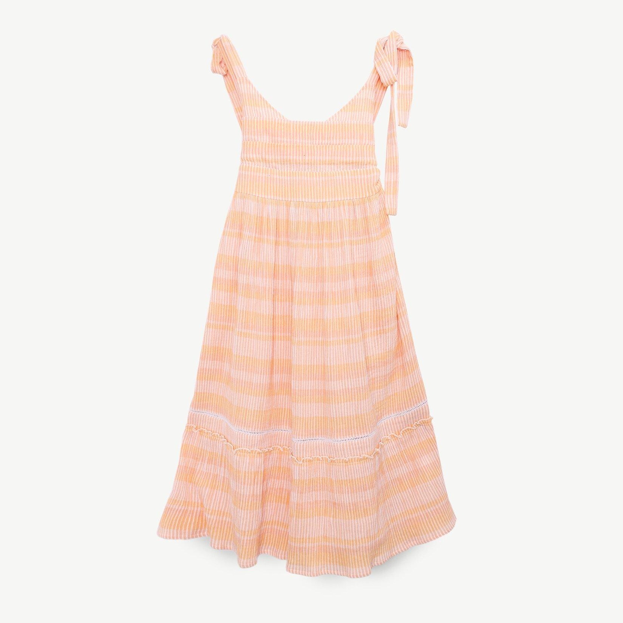 YARGICI Sırt Detaylı Uzun Elbise