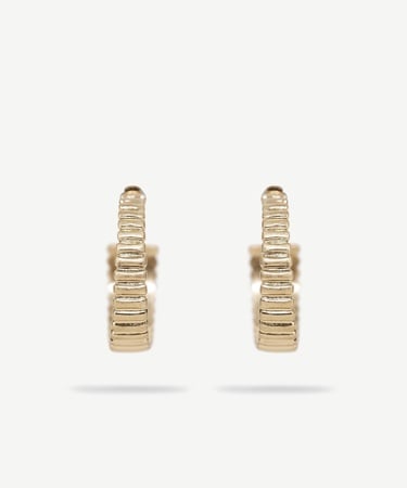  YARGICI Dokulu Gold Küpe