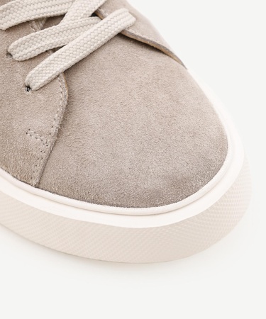  YARGICI Hafif Düz Deri Sneaker